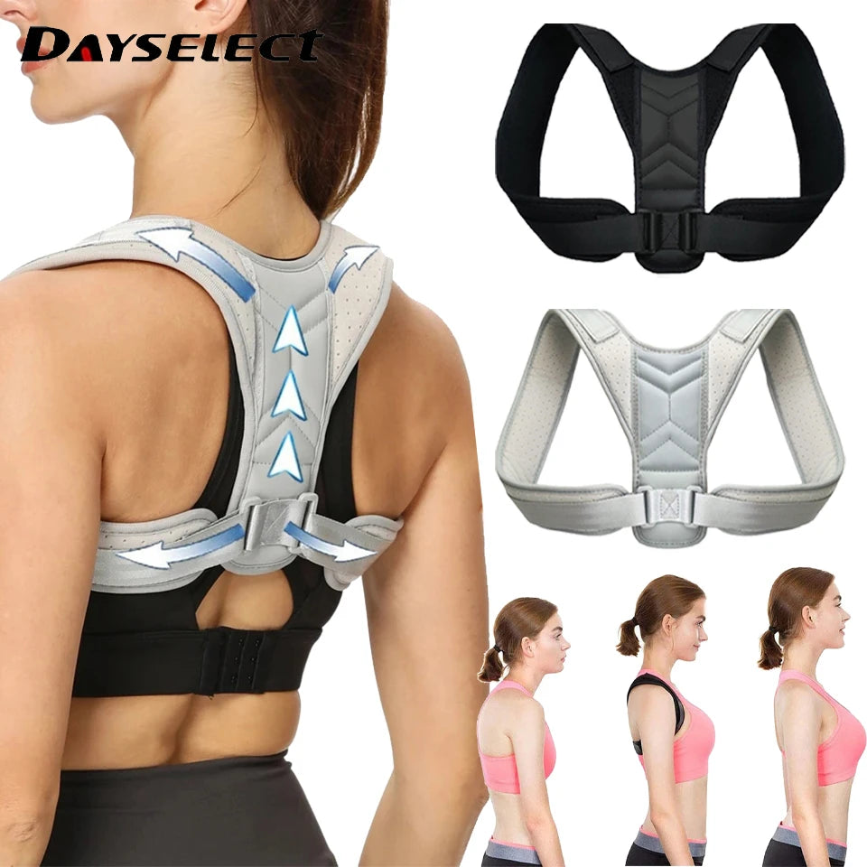 Adjustable Back Posture Corrector Neck Brace Training Equipment Home Office Man Woman Postura Shoulder Support Correction Belt