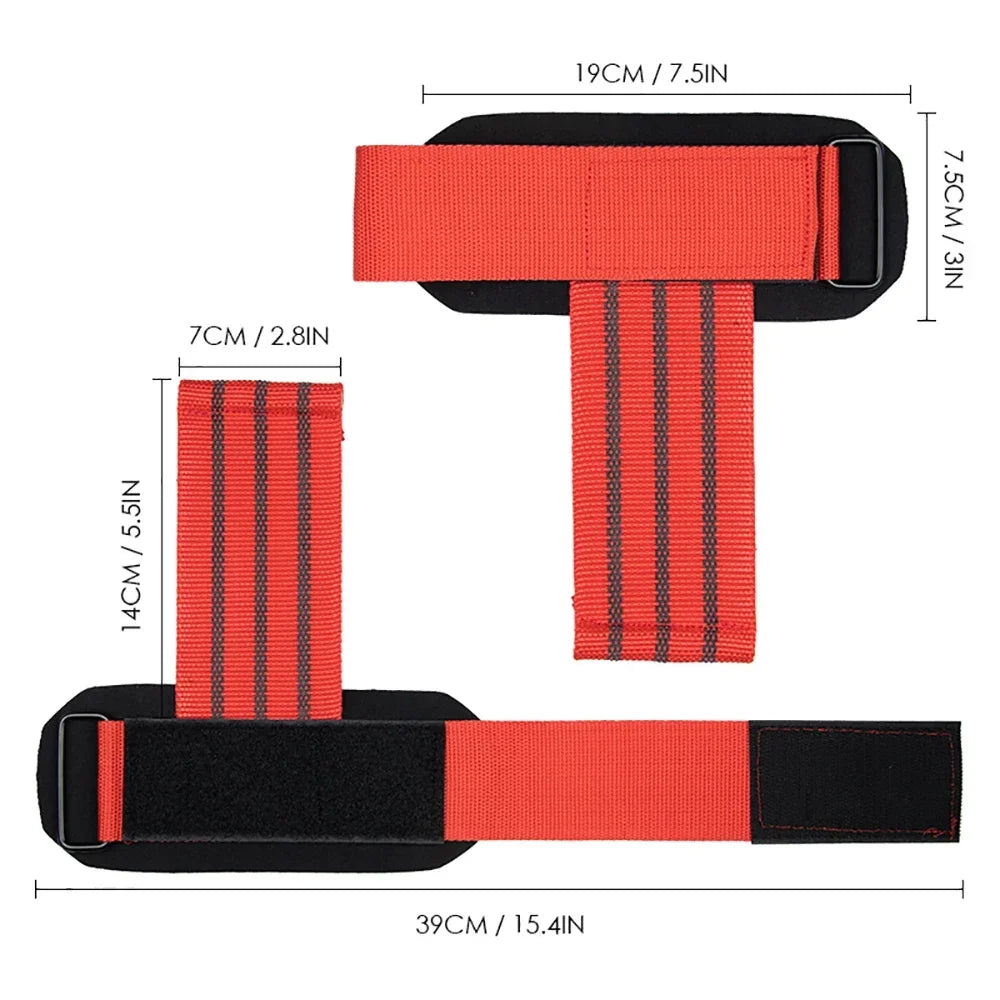 Gym Glove Power Lifting Straps WeightLifting  Deadlift Wrist Straps Hand Palm Assist Gear For Pull Up Bar Barbell Dumbbell Train