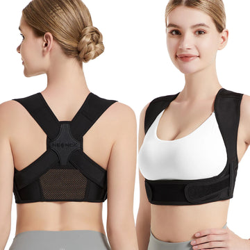 NEENCA Posture Corrector for Back Support Adjustable Shoulder Posture Brace for Men and Women