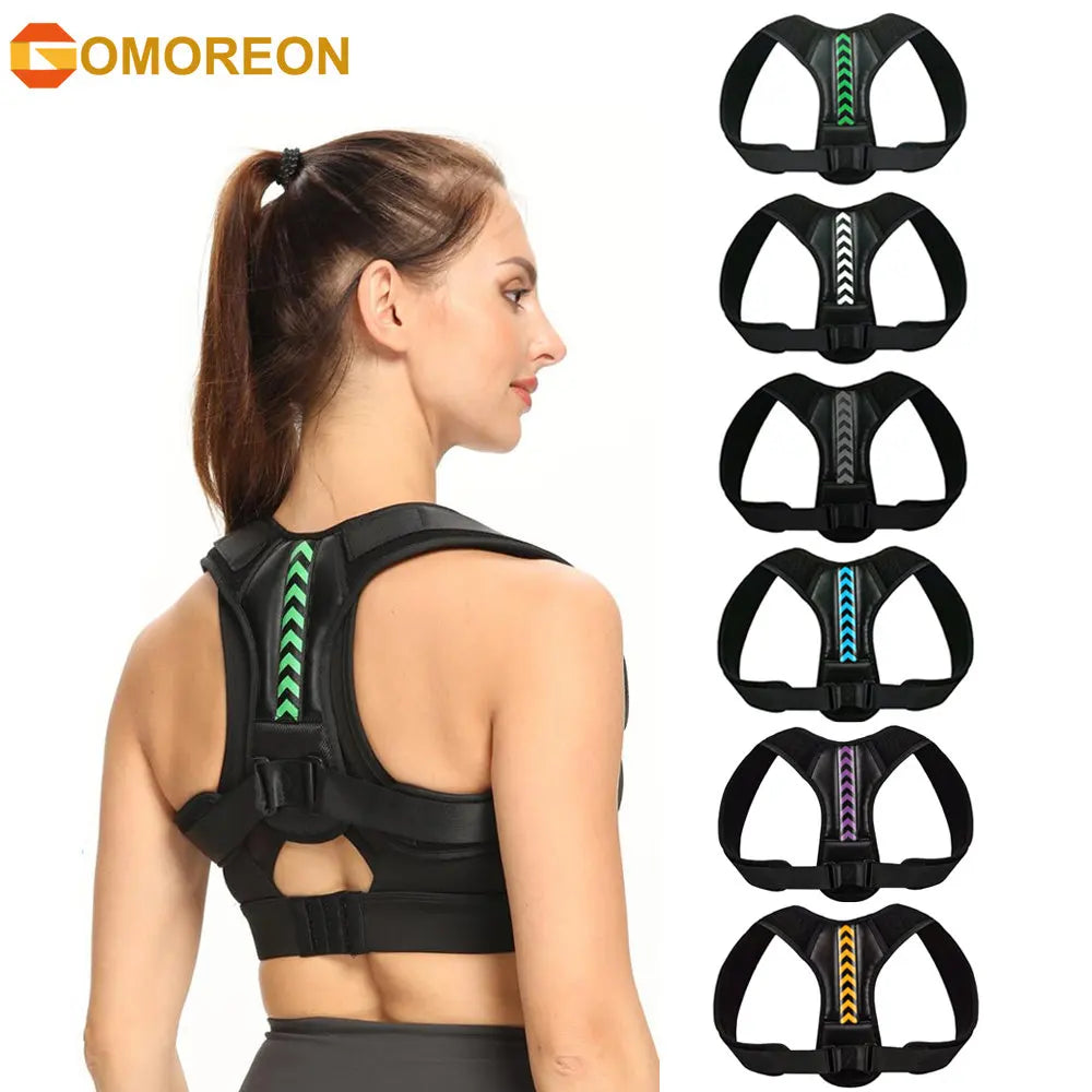 Adjustable Back Posture Corrector Belt Clavicle Spine Men Women Home Office Outdoor Upper Back Waist Shoulder Posture Correction